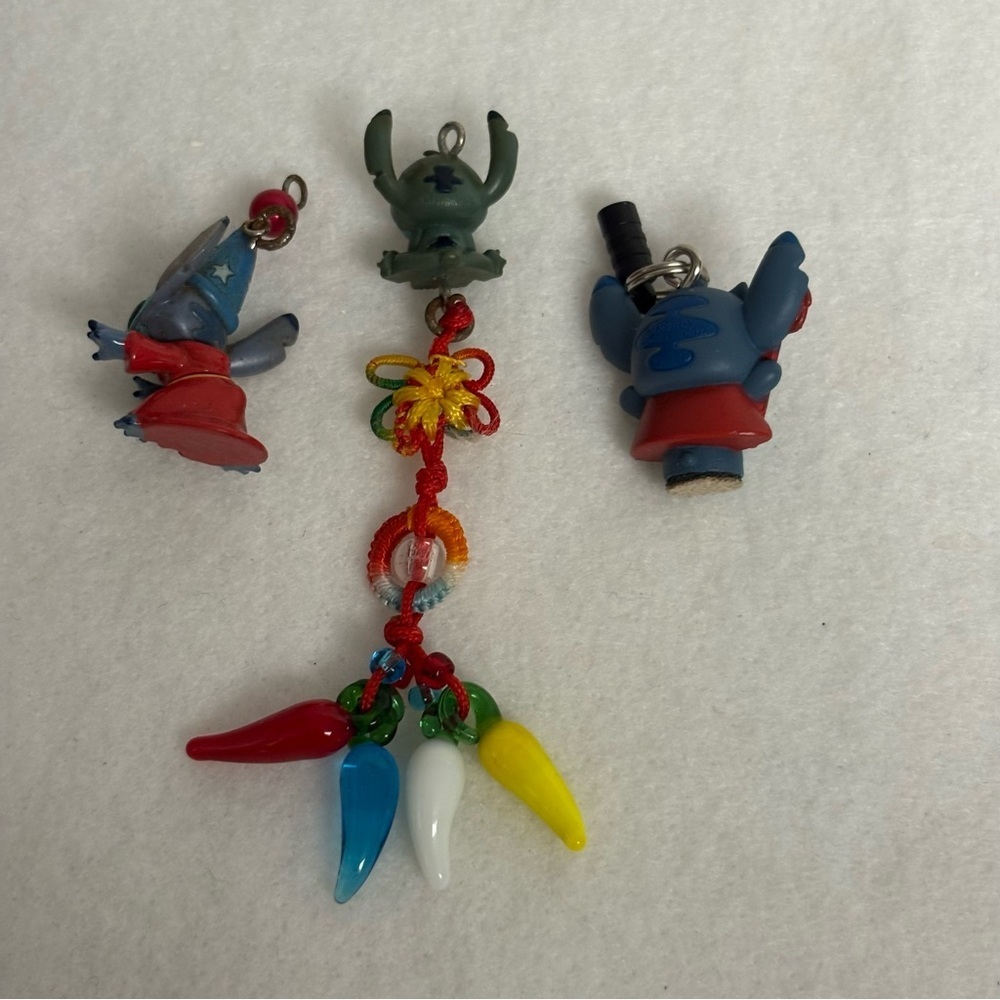 Set of 3 STITCH Charms Wizard Devil Disney Japan - Picture 6 of 10